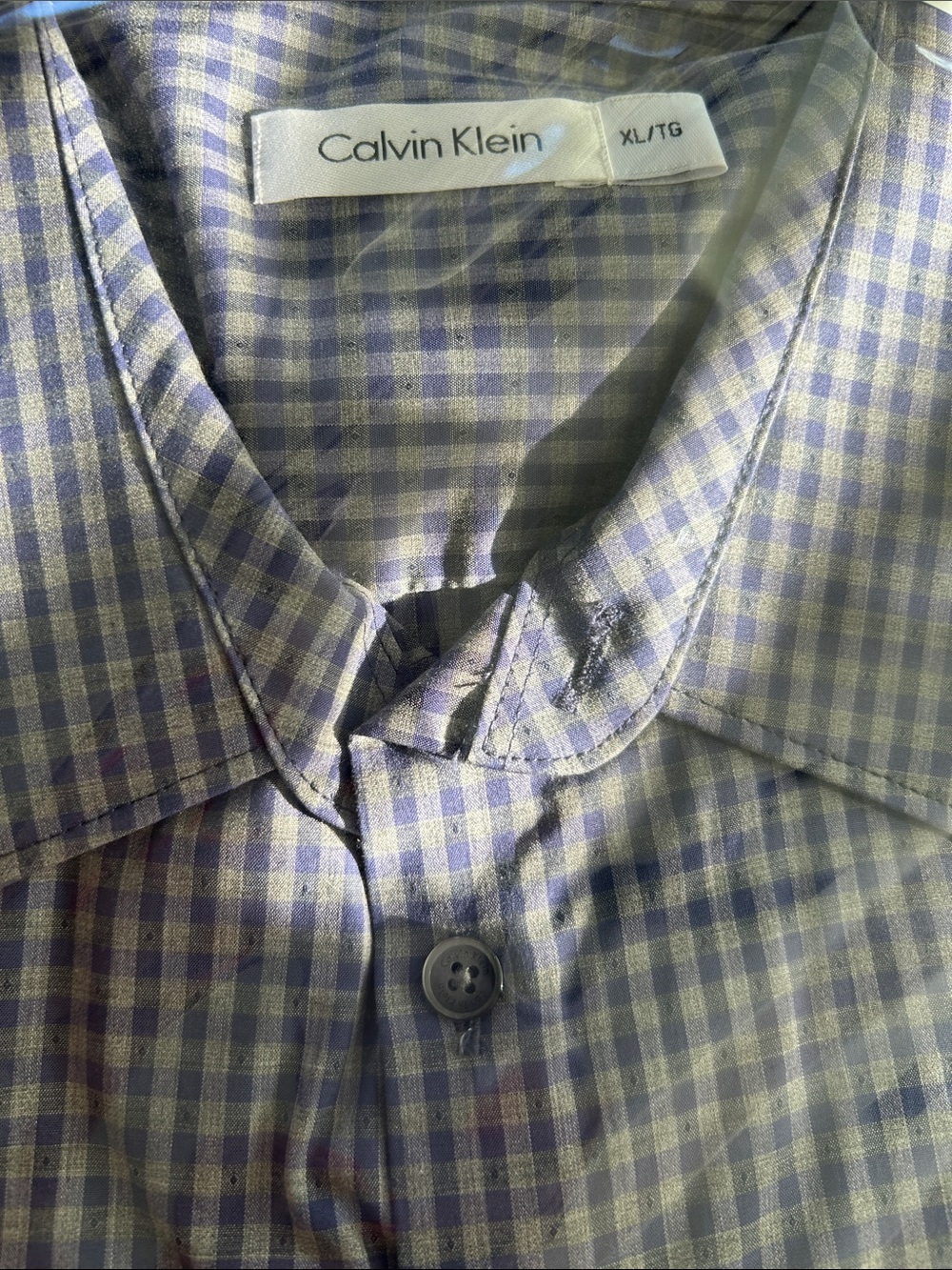 Men's Plaid Long-Sleeve Button-Up Shirt - Burgundy/Green